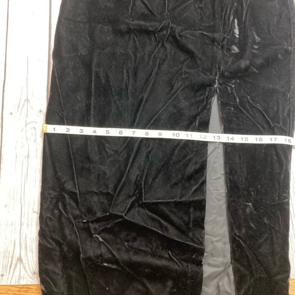 NWT Jessica McClintock Gunne Sax Vintage Black Velvet Spaghetti Strap Dress - Picture 10 of 16